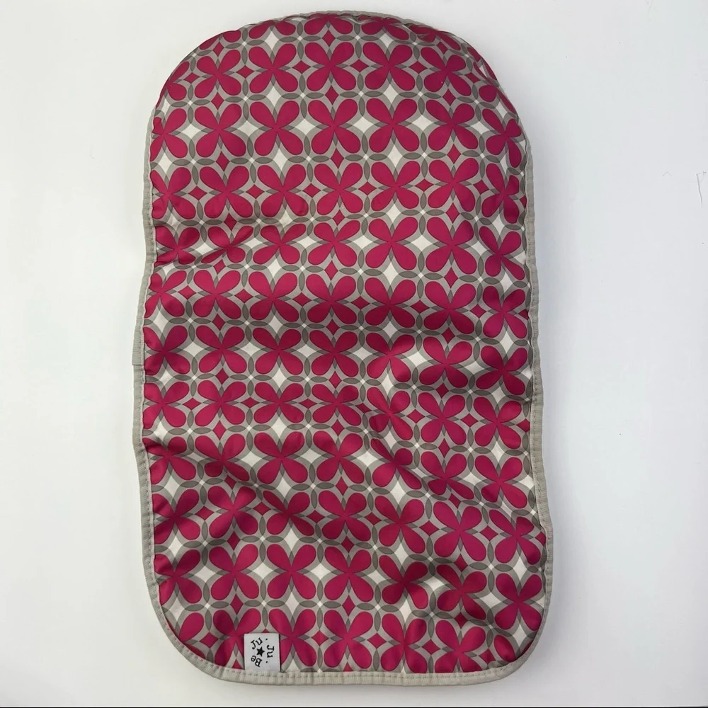 Ju Ju Be Gray Pink Crossbody Backpack Diaper Bag Tote